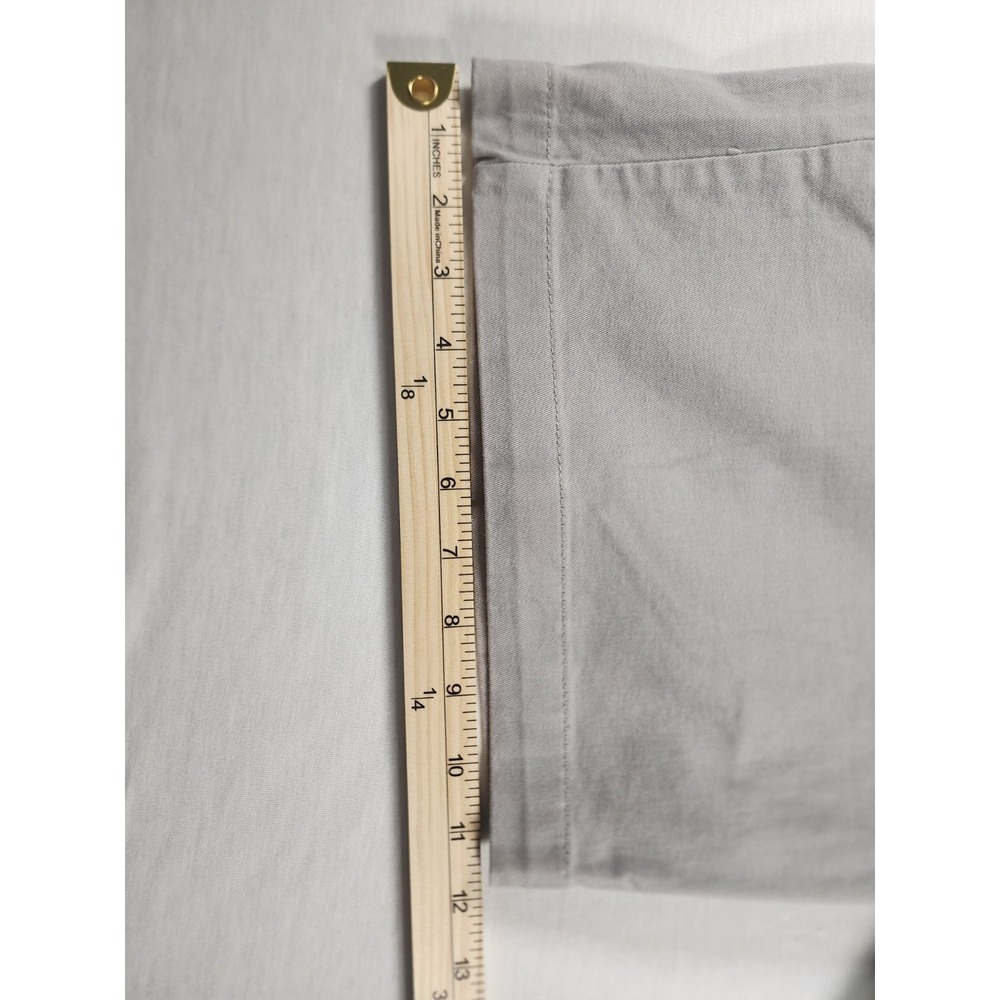 Brisk Chino Shorts Mens 36 Grey Solid Stretch Casual Summer Golf Church Everyday - Picture 3 of 8